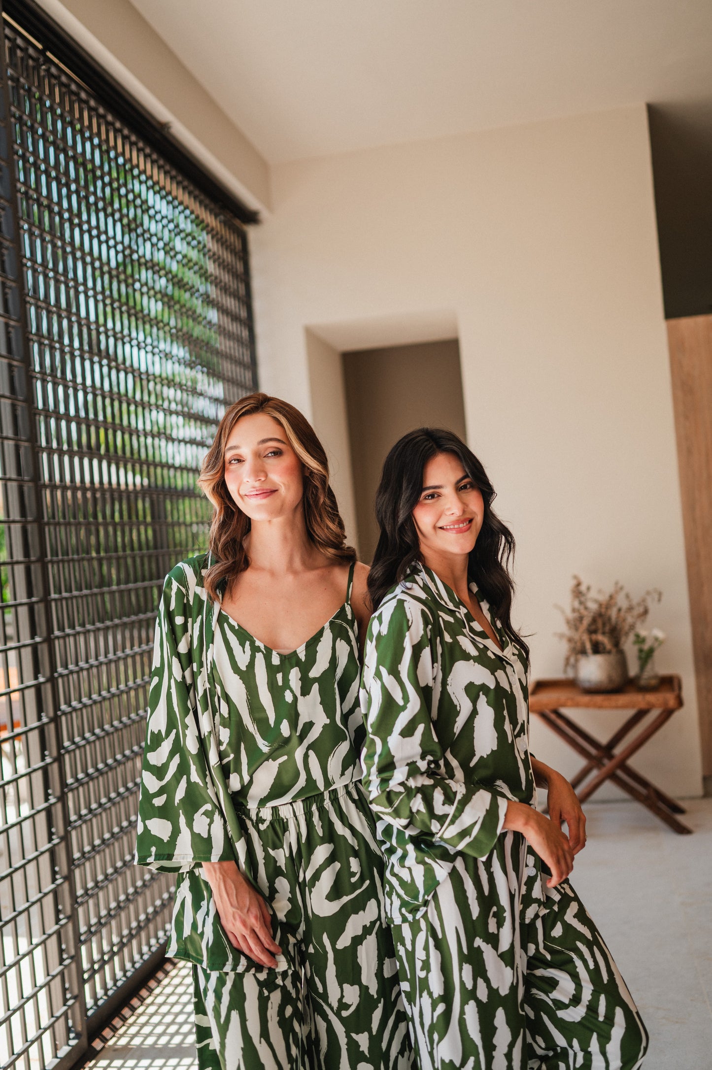 Trazos en Verde - Camisa Manga Larga y Pantalon