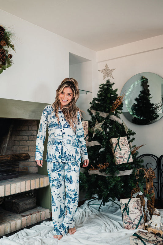 Villa de Santa Azul - Mujer: Camisa y Pantalon