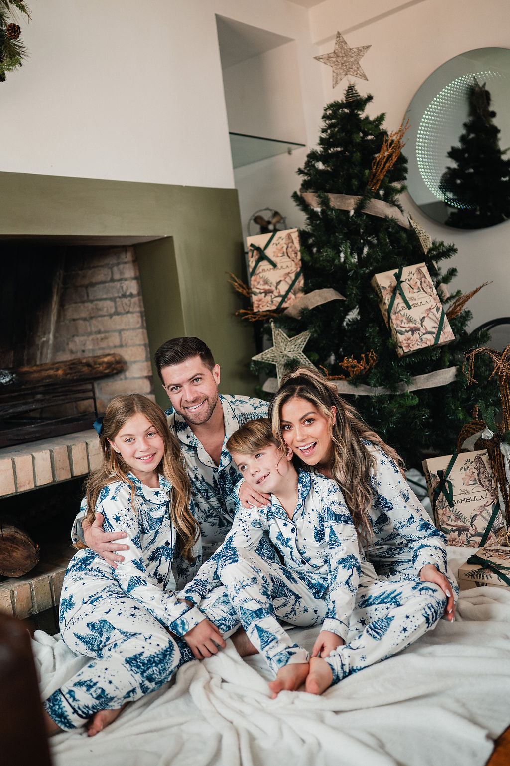 Villa de Santa Azul - KIDS: Camisa Manga Larga y Pantalon