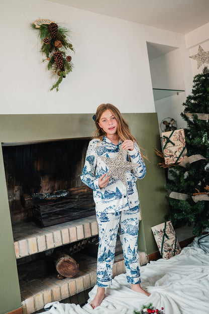 Villa de Santa Azul - KIDS: Camisa Manga Larga y Pantalon