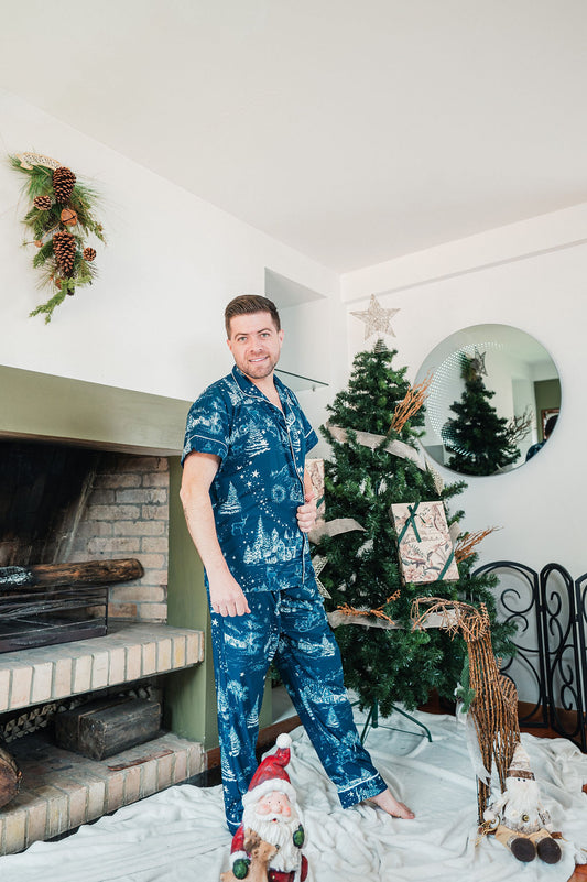 Villa de Santa Noche - Hombre: Camisa Manga Corta y Pantalon