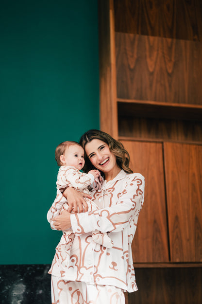 White Bear - Baby Onesie
