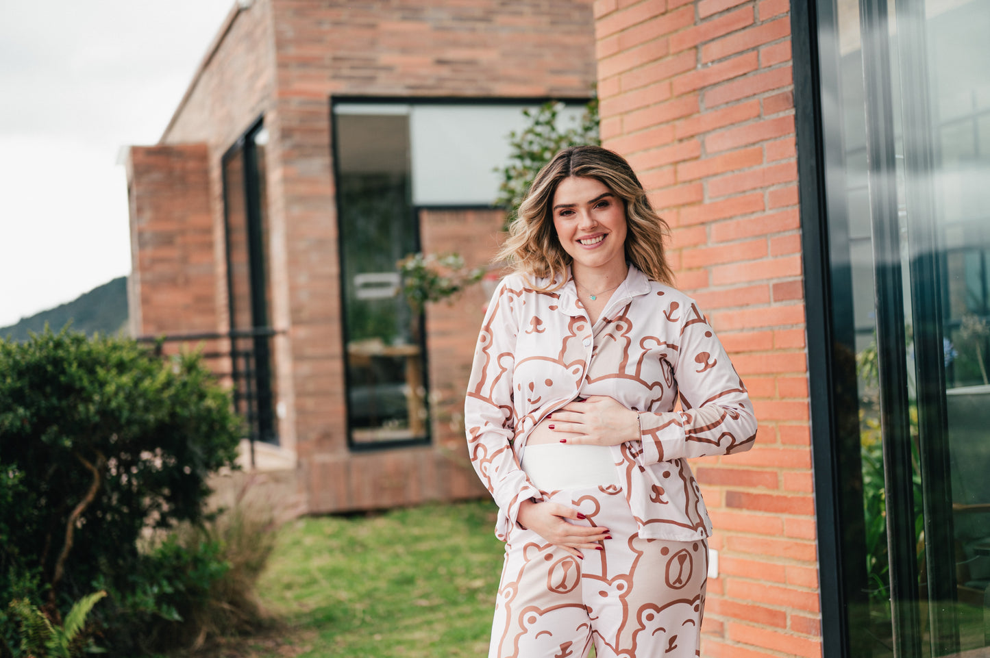 White Bear - Camisa Manga Larga y Pantalon Maternidad