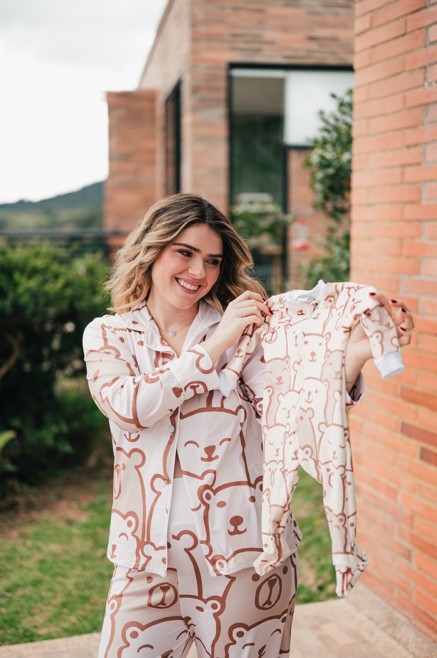 White Bear - Camisa Manga Larga y Pantalon Maternidad