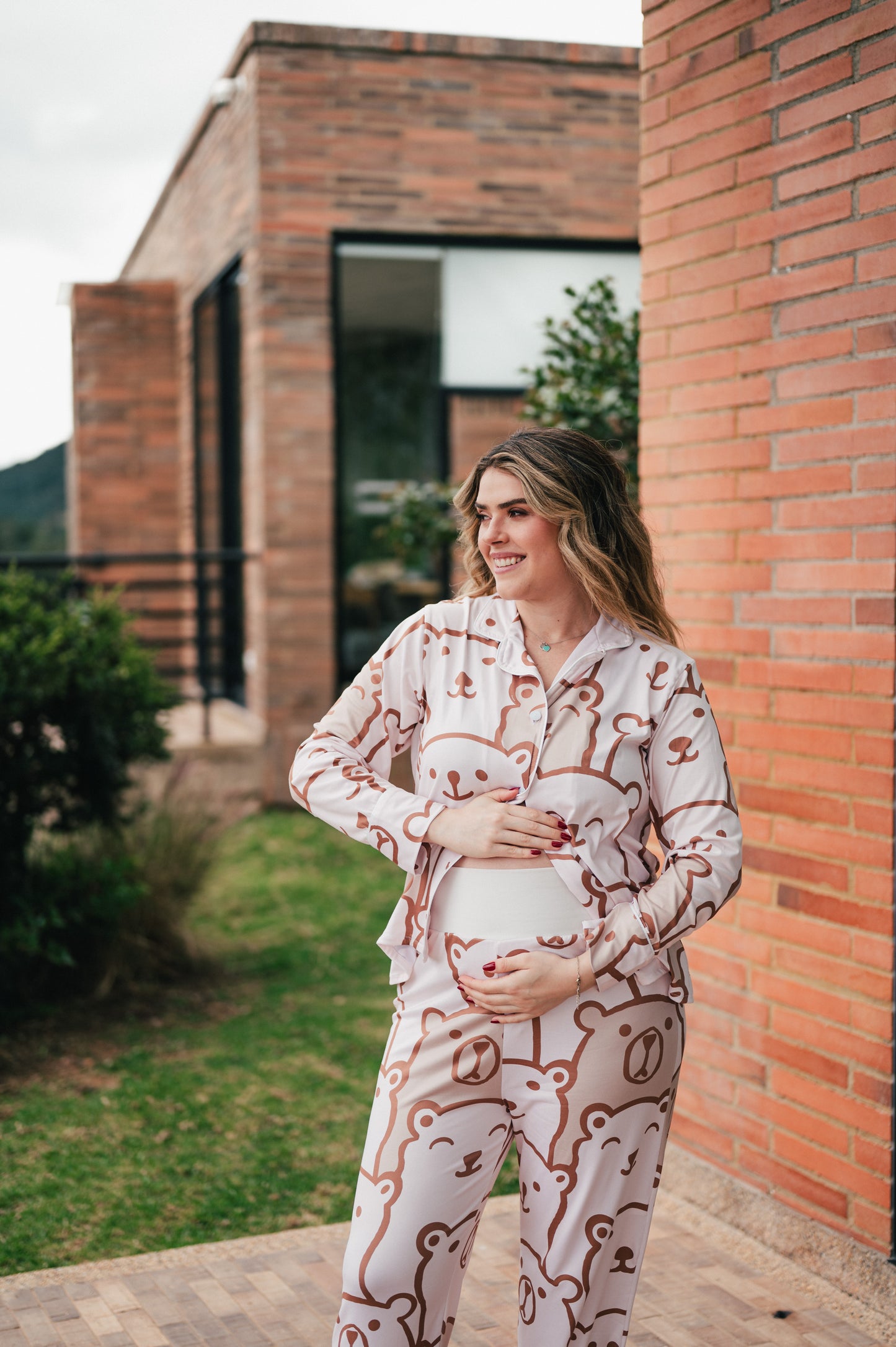 White Bear - Camisa Manga Larga y Pantalon Maternidad