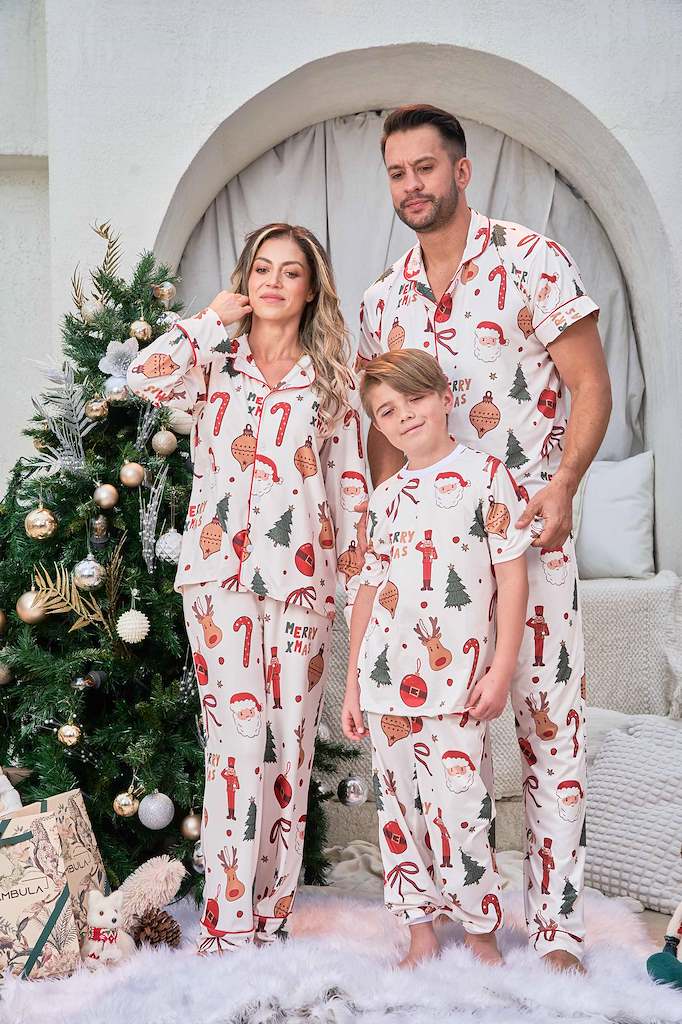 Merry Xmass - KIDS: Camisa Manga Larga y Pantalon