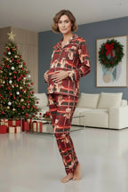 Leñadora de osos Maternidad- Manga Larga + Pantalon