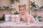 Navidad Rosa- Enterizo de Bebe