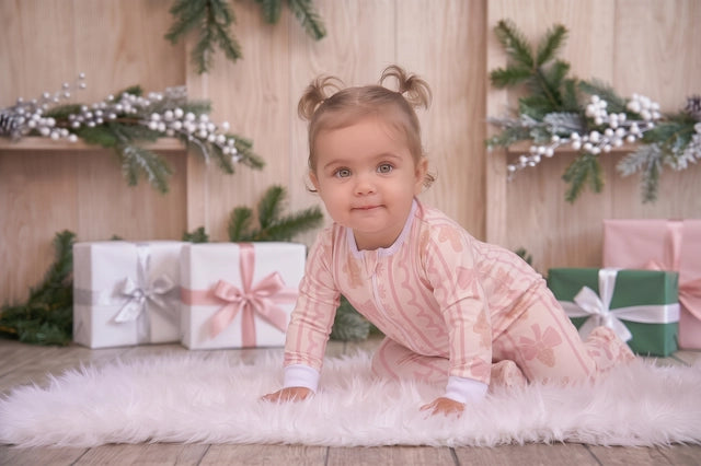 Navidad Rosa- Enterizo de Bebe