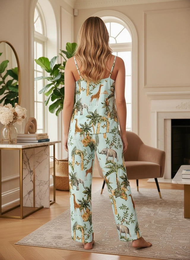 Selva Hindu Azul - Tiritas + pantalon