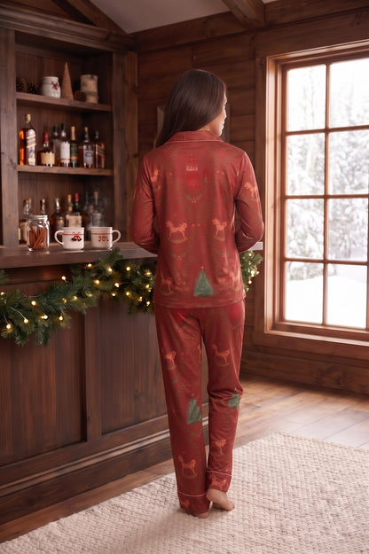 Cacanueces Rojo Mujer - Camisa + Pantalon
