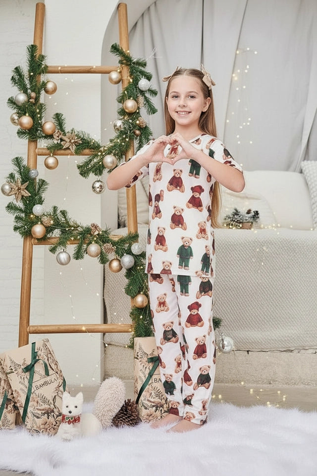 Osos de Navidad Kids - Camisa manga corta y pantalon