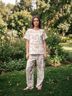 La Granja Ocre- Cuello redondo manga corta + pantalon