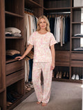 Pink Jaguar - Cuello redondo manga corta + pantalon
