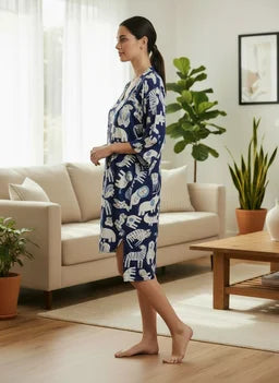 Jungle Animals Blue - Bata y Kimono
