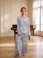Sueños de Bailarina - Cuello redondo + pantalon ancho