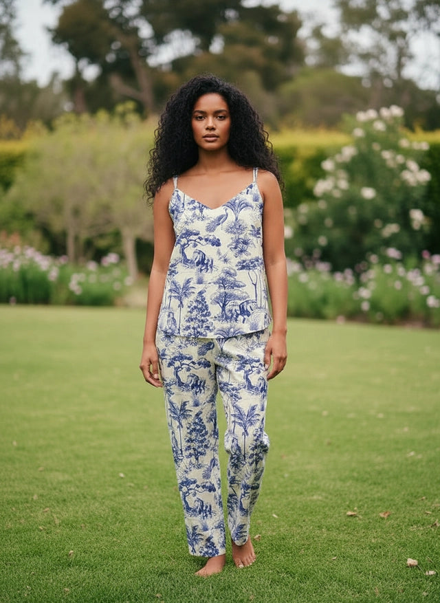 Selva africana azul - Tiritas + pantalon