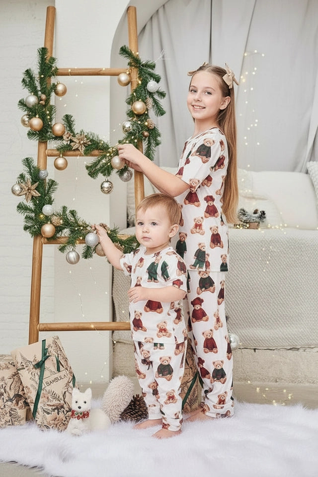 Osos de Navidad Kids - Camisa manga corta y pantalon