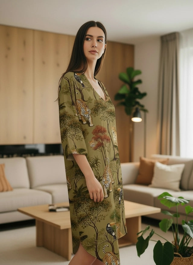 Jungla Oliva -  Bata y Kimono
