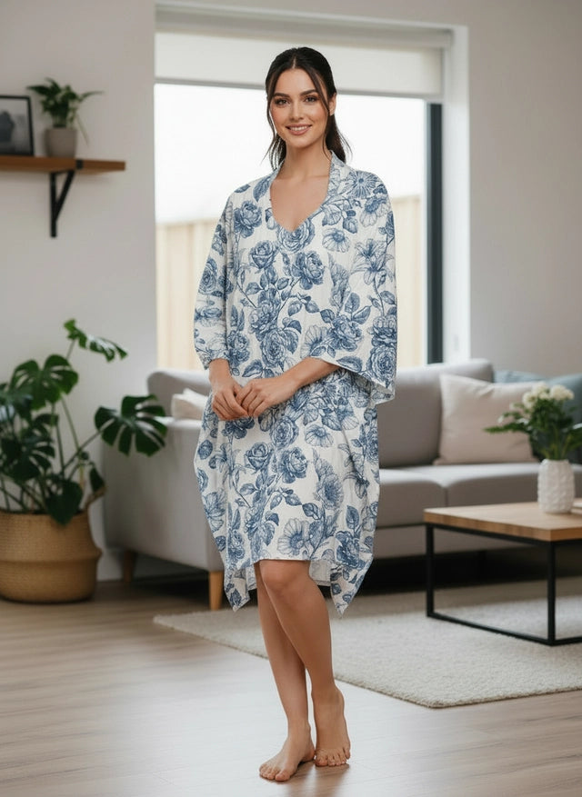 Lirios Del Mar - Bata y Kimono