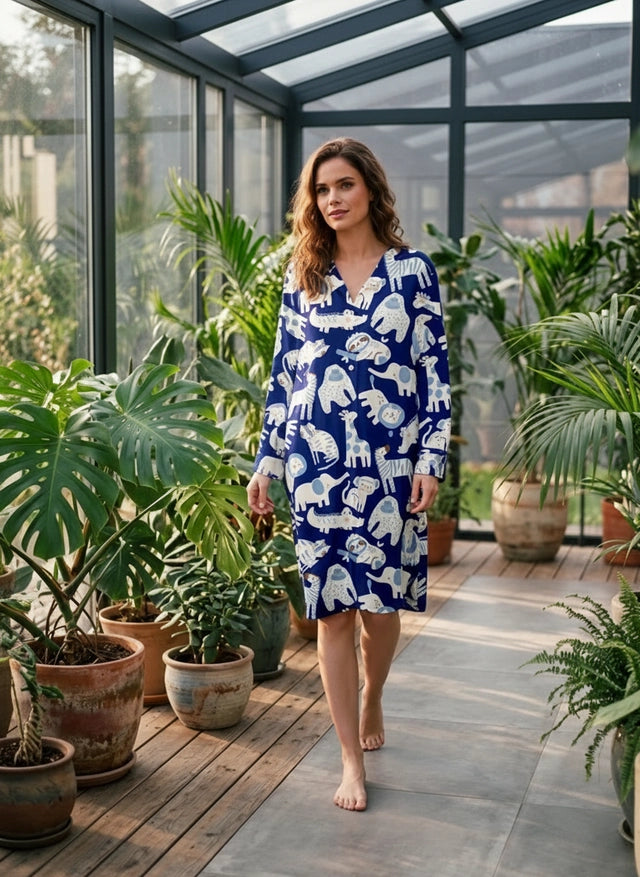 Jungle Animals Blue - Camison