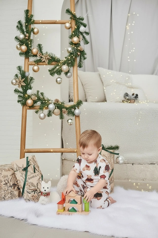 Osos de Navidad Kids - Camisa manga corta y pantalon