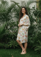 Paradise White - Bata y Kimono