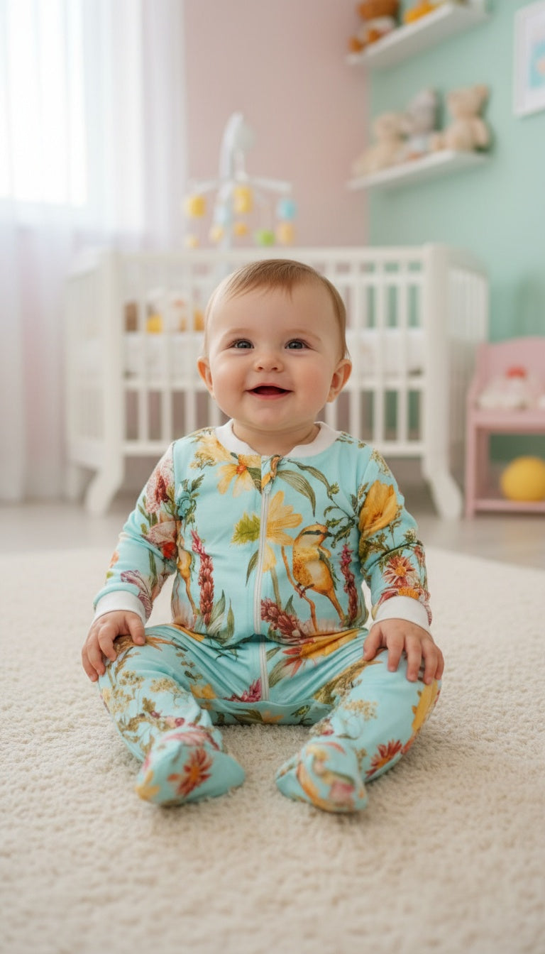Romantica Celeste - Enterizo Bebe READY TO SHIP