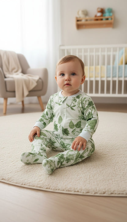 Rosal Verde - Enterizo Bebe READY TO SHIP