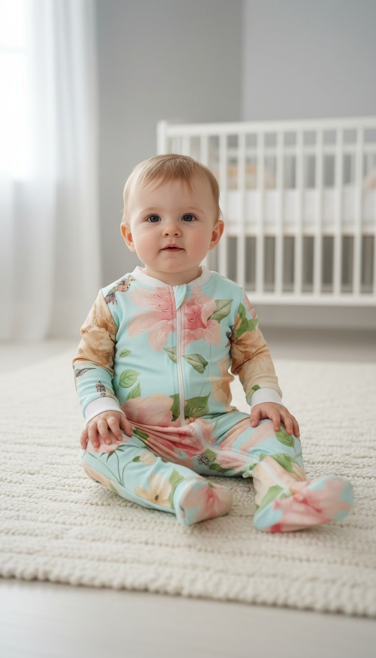 Primavera Menta - Enterizo Bebe READY TO SHIP