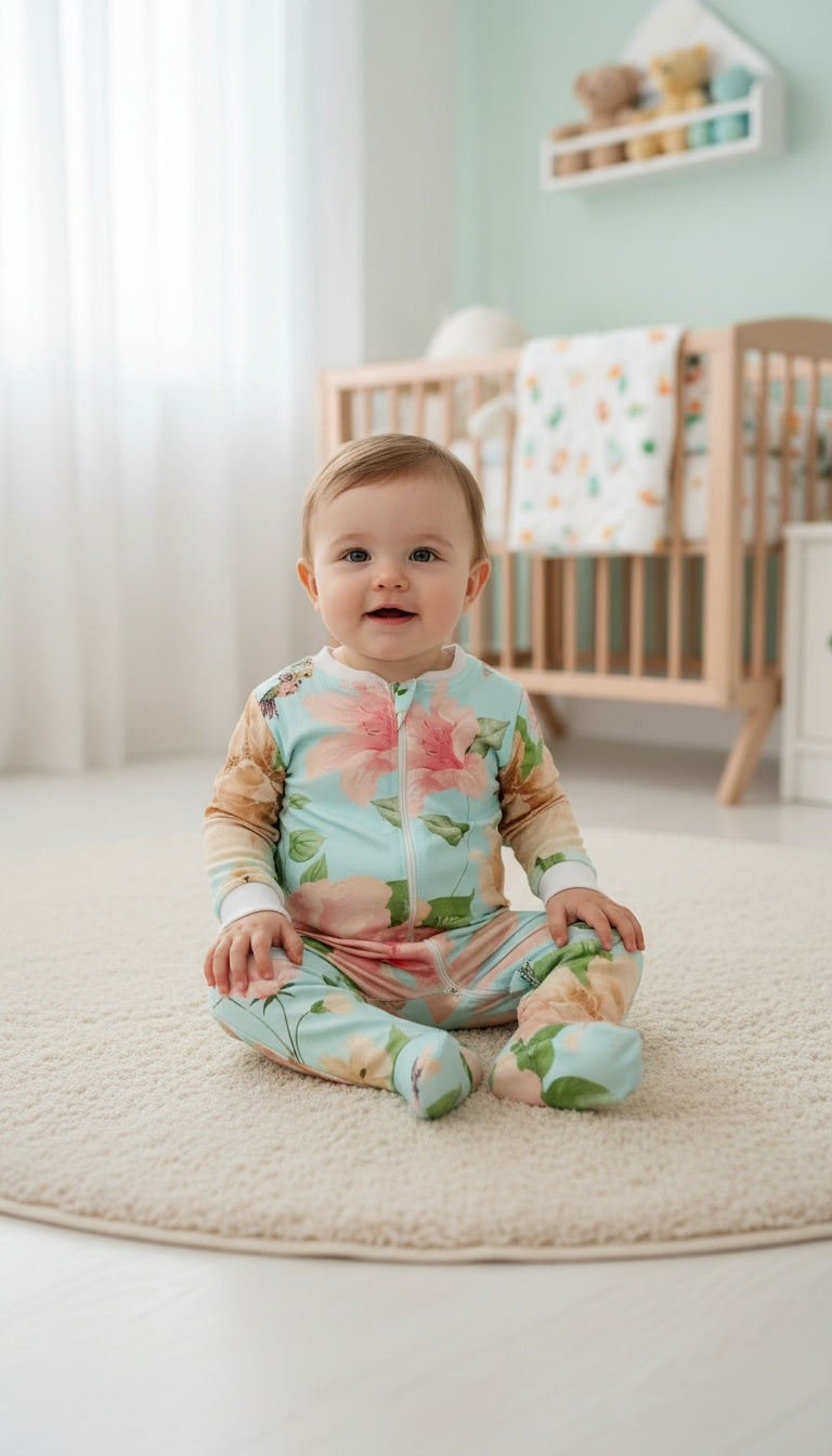 Primavera Menta - Enterizo Bebe READY TO SHIP