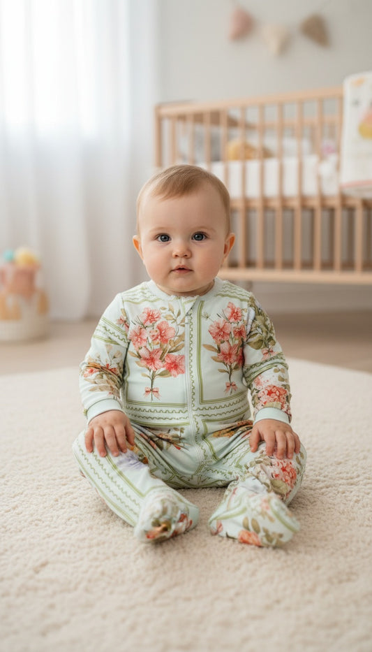 Estampas de Flora - Enterizo Bebe READY TO SHIP