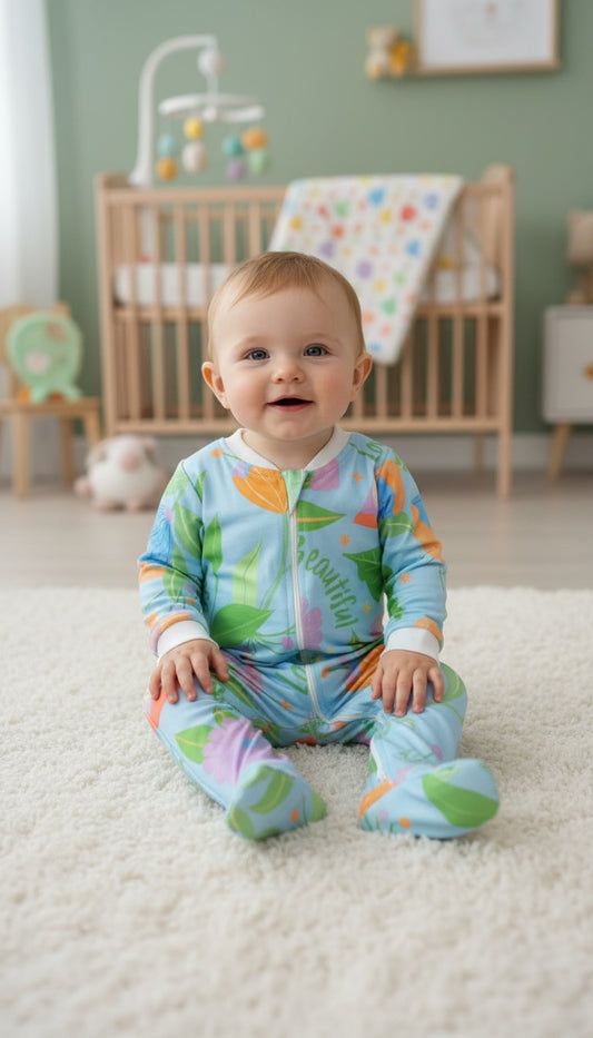 Happy Place Blue - Enterizo Bebe READY TO SHIP