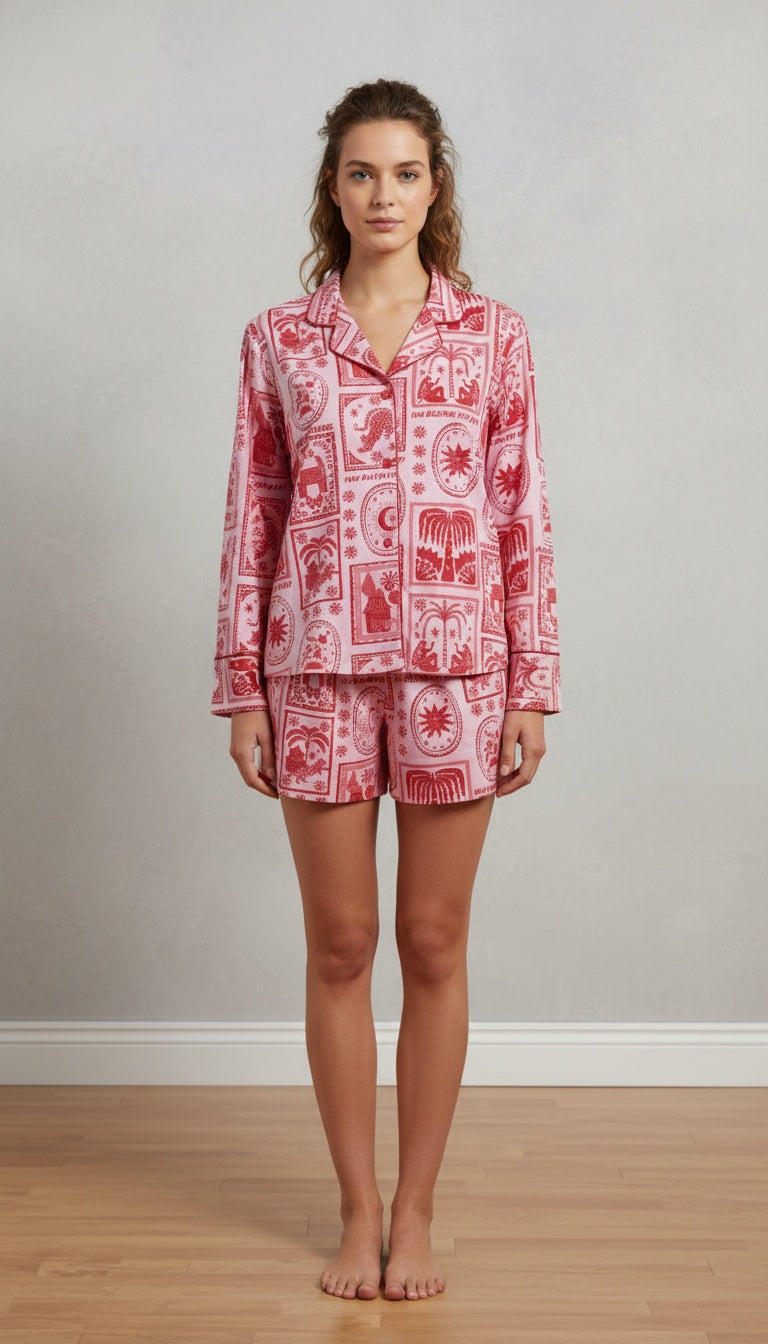 Magic Love Pink - Camisa Manga Larga + Short READY TO SHIP