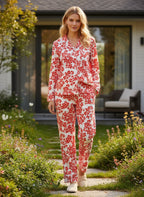 Petalos Carmesi - Camisa + Pantalon READY TO SHIP