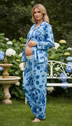 Rosal Zafiro - Camisa + Pantalon Maternidad READY TO SHIP