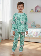 Green Bear - Niña/o: Cuello Redondo + Pantalon READY TO SHIP