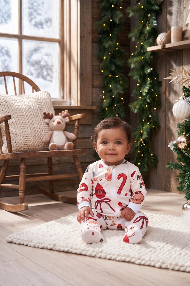 Merry Xmass- Enterizo de Bebe