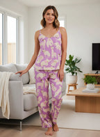 Jungle Animals Lilac - Tiritas + pantalon