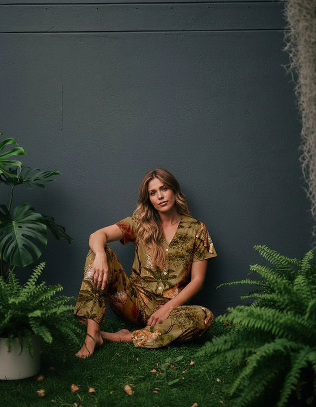 Jungla Oliva - Manga corta + Pantalon