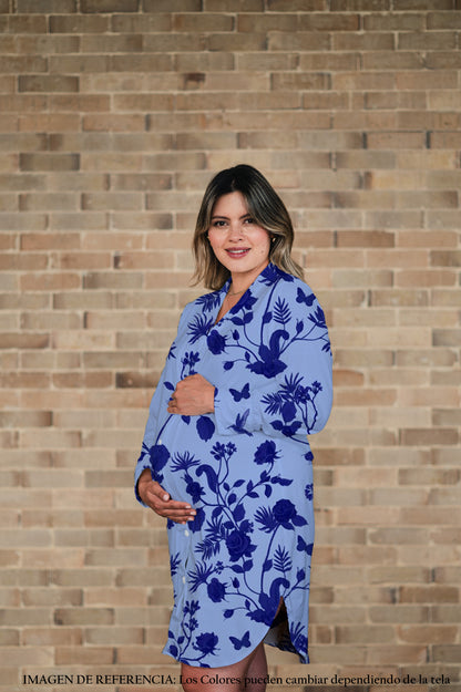 Rosal Celeste - Camison Maternidad