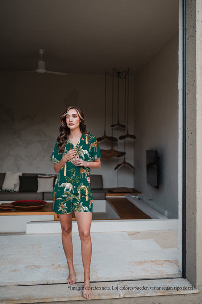 Selva Hindu Jade - Camisa Manga Corta y Short