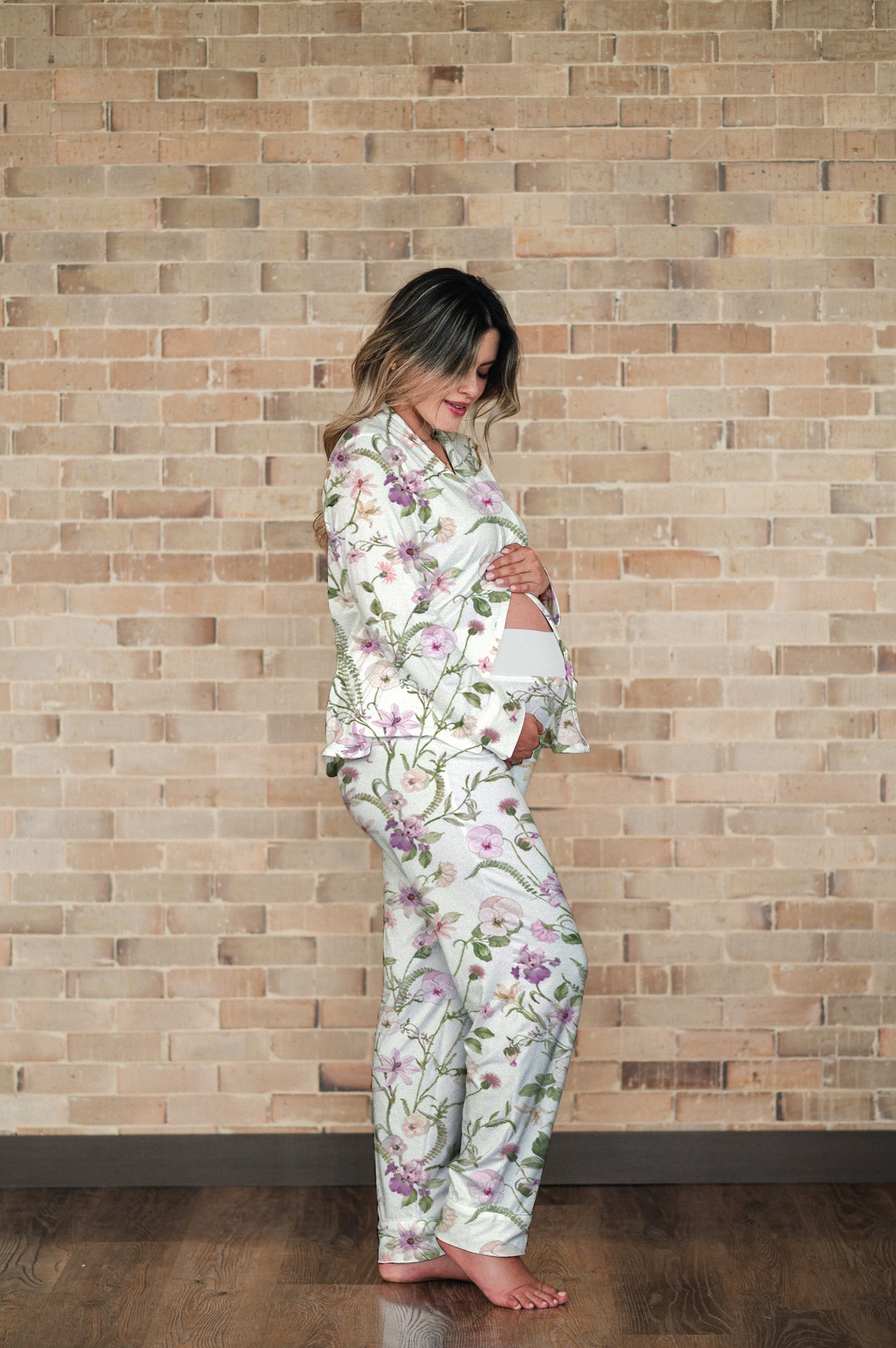 Sueño Natural - Camisa Manga Larga y Pantalon Maternidad