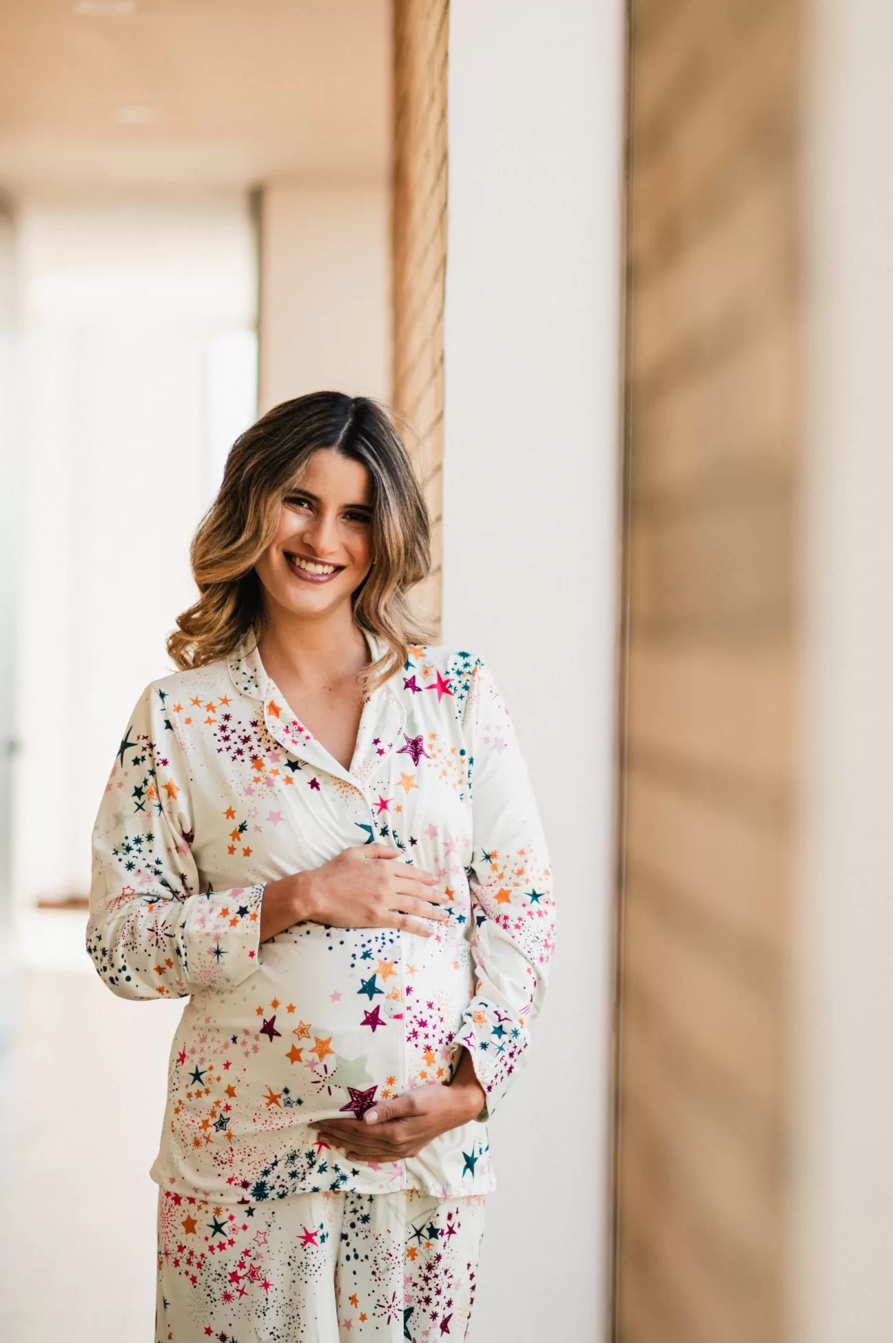 Lluvia de Estrellas - Camisa y Pantalon Anchon de Maternidad - Image 2