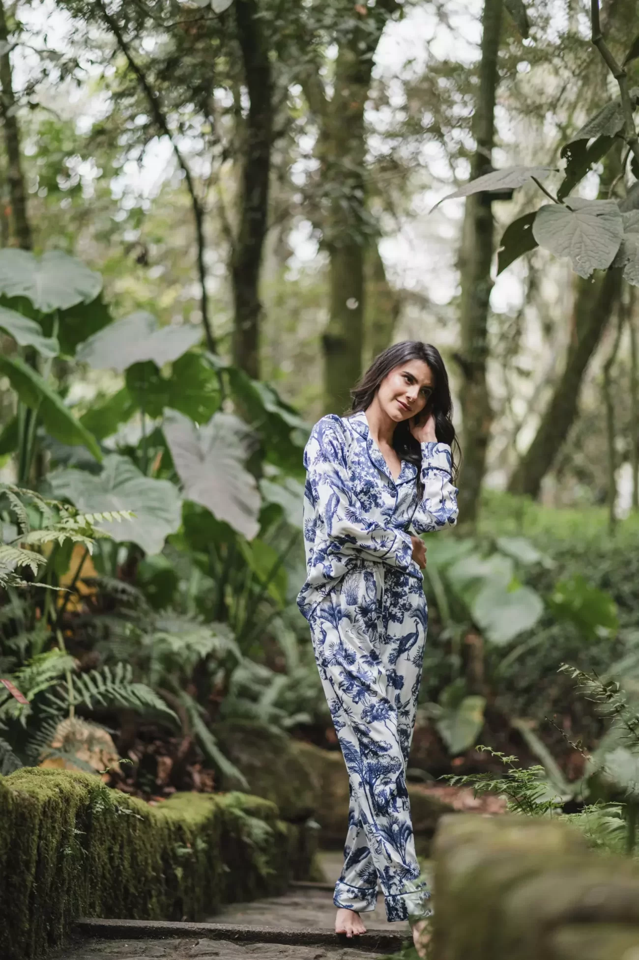 Selva Africana Azul - Camisa Manga Larga y Pantalon - Image 2